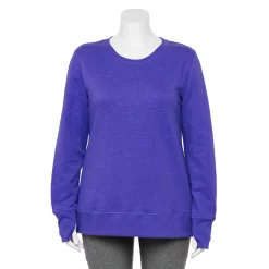 Plus Size Tek Gear® Ultrasoft Fleece Crewneck Sweatshirt -The Tek Style Shop 5000133 Blake Grape
