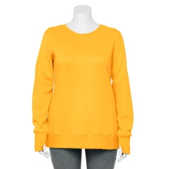 Plus Size Tek Gear® Ultrasoft Fleece Crewneck Sweatshirt -The Tek Style Shop 5000133 Campfire