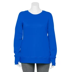 Plus Size Tek Gear® Ultrasoft Fleece Crewneck Sweatshirt -The Tek Style Shop 5000133 Delay Bay