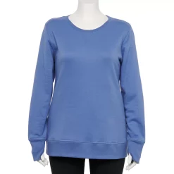 Plus Size Tek Gear® Ultrasoft Fleece Crewneck Sweatshirt -The Tek Style Shop 5000133 Kingsley Blue