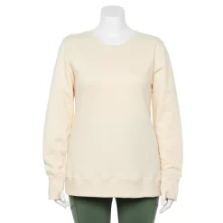 Plus Size Tek Gear® Ultrasoft Fleece Crewneck Sweatshirt -The Tek Style Shop 5000133 Lemon Frost