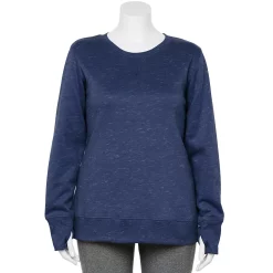 Plus Size Tek Gear® Ultrasoft Fleece Crewneck Sweatshirt -The Tek Style Shop 5000133 Navy Romance