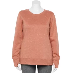 Plus Size Tek Gear® Ultrasoft Fleece Crewneck Sweatshirt -The Tek Style Shop 5000133 Pecan Crust