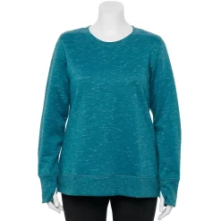 Plus Size Tek Gear® Ultrasoft Fleece Crewneck Sweatshirt -The Tek Style Shop 5000133 Wetlands