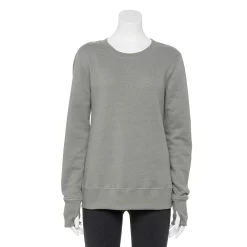 Women's Tek Gear® Ultrasoft Fleece Sweatshirt -The Tek Style Shop 5011252 Charcoal