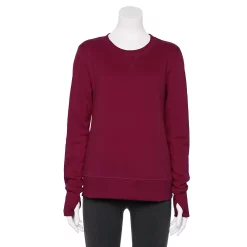 Women's Tek Gear® Ultrasoft Fleece Sweatshirt -The Tek Style Shop 5011252 Cherry Fusion