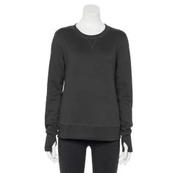 Women's Tek Gear® Ultrasoft Fleece Sweatshirt -The Tek Style Shop 5011252 Mineral Black