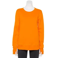 Women's Tek Gear® Ultrasoft Fleece Sweatshirt -The Tek Style Shop 5011252 Orange Jazz