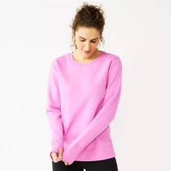 Women's Tek Gear® Ultrasoft Fleece Sweatshirt -The Tek Style Shop 5011252 Pink Trillion