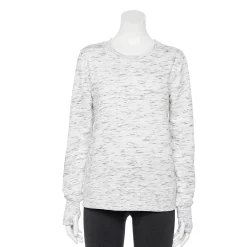 Women's Tek Gear® Ultrasoft Fleece Sweatshirt -The Tek Style Shop 5011252 White Black