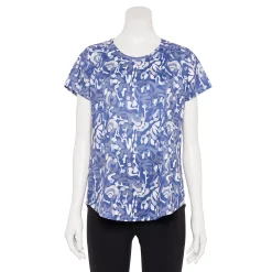 Women's Tek Gear® Performance Core Crewneck Tee 67 Women's Tek Gear® Performance Core Crewneck Tee -The Tek Style Shop 5015168 Blue Shapes