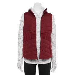 Women's Tek Gear® Mixed-Media Vest -The Tek Style Shop 5015250 Chilled Wine