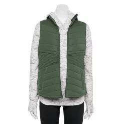 Women's Tek Gear® Mixed-Media Vest -The Tek Style Shop 5015250 Esta Olive
