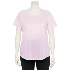 Plus Size Tek Gear® Performance Core V-Neck Tee -The Tek Style Shop 5016444 Adoring Lilac