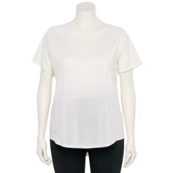 Plus Size Tek Gear® Performance Core V-Neck Tee -The Tek Style Shop 5016444 White