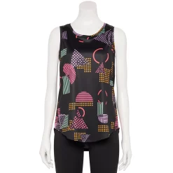 Women's Tek Gear® Core Crewneck Tank 54 Women's Tek Gear® Core Crewneck Tank -The Tek Style Shop 5019963 Black Multi Print