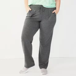 Plus Size Tek Gear® Essential Straight-Leg Pants -The Tek Style Shop 5023606 Charcoal