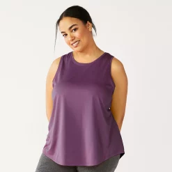 Plus Size Tek Gear® Performance Core Tank -The Tek Style Shop 5025837 Grape Grenache