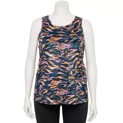 Plus Size Tek Gear® Performance Core Tank -The Tek Style Shop 5025837 Painted Waves