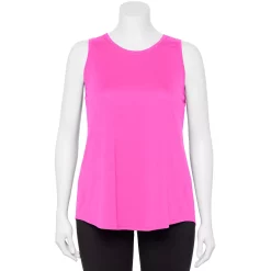 Plus Size Tek Gear® Performance Core Tank -The Tek Style Shop 5025837 Pink Trillion