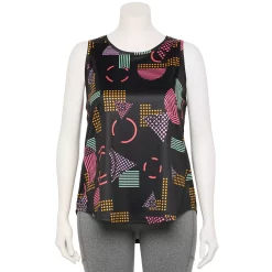 Plus Size Tek Gear® Performance Core Tank -The Tek Style Shop 5025837 Retro Shapes