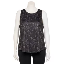 Plus Size Tek Gear® Performance Core Tank -The Tek Style Shop 5025837 Slate Shapes
