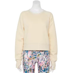 Women's Tek Gear® Ultrasoft Fleece Oversized Sweatshirt -The Tek Style Shop 5128574 Lemon Frost