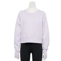 Women's Tek Gear® Ultrasoft Fleece Oversized Sweatshirt -The Tek Style Shop 5128574 Tara Lavender