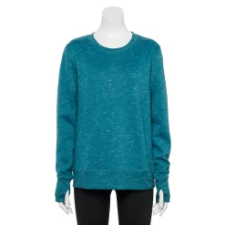 Petite Tek Gear® Ultrasoft Fleece Crewneck Sweatshirt -The Tek Style Shop 5146364 Wetlands