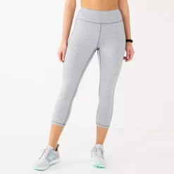 Plus Size Tek Gear® Pocket High-Waisted Capri Leggings 26 Plus Size Tek Gear® Pocket High-Waisted Capri Leggings -The Tek Style Shop 5182885 Gray