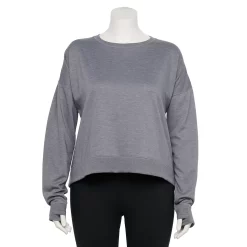 Plus Size Tek Gear® Crewneck Fleece Sweatshirt -The Tek Style Shop 5187076 Smokey Slate