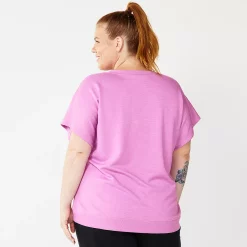 Plus Size Tek Gear® Stretch Fleece Tee -The Tek Style Shop 5197872 ALT