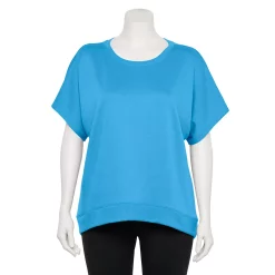 Plus Size Tek Gear® Stretch Fleece Tee -The Tek Style Shop 5197872 Beyond Blue