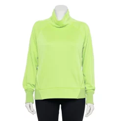 Plus Size Tek Gear® Stretch Fleece Funnel Neck Top