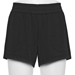 Women's Tek Gear® Stretch Fleece Shorts 8 Women's Tek Gear® Stretch Fleece Shorts -The Tek Style Shop 5209217 Black