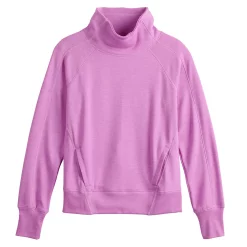 Women's Tek Gear® Funnel Neck Stretch Fleece Pullover 5 Women's Tek Gear® Funnel Neck Stretch Fleece Pullover -The Tek Style Shop 5209767 ALT2
