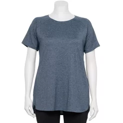Plus Size Tek Gear® High Slit Tunic Tee -The Tek Style Shop 5227026 Navy Romance