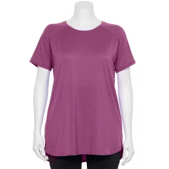 Plus Size Tek Gear® High Slit Tunic Tee -The Tek Style Shop 5227026 Ravishing Orchid