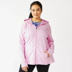 Plus Size Tek Gear® Essential Hooded Jacket -The Tek Style Shop 5227131 Daydream Purple