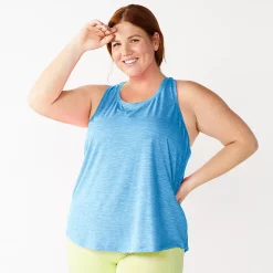 Plus Size Tek Gear® Racerback Tank -The Tek Style Shop 5227178 Beyond Blue