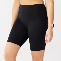 Plus Size Tek Gear® Core 9-in. High-Waisted Bike Shorts -The Tek Style Shop 5227481 Black