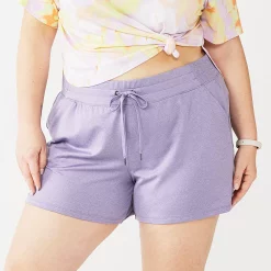 Plus Size Tek Gear® Weekend French Terry Shorts 11 Plus Size Tek Gear® Weekend French Terry Shorts -The Tek Style Shop 5230775 Grape Yard