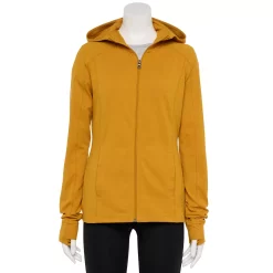 Women's Tek Gear® Essential Hooded Jacket -The Tek Style Shop 5232469 Brassy Gold