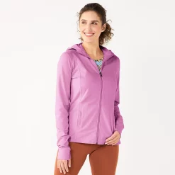 Women's Tek Gear® Essential Hooded Jacket -The Tek Style Shop 5232469 Luminous Pink