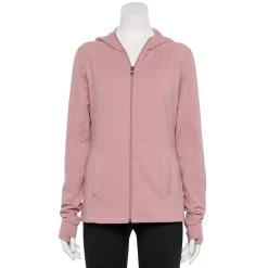 Women's Tek Gear® Essential Hooded Jacket -The Tek Style Shop 5232469 Martini Rose