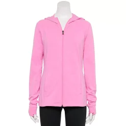 Women's Tek Gear® Essential Hooded Jacket -The Tek Style Shop 5232469 Pink Trillion