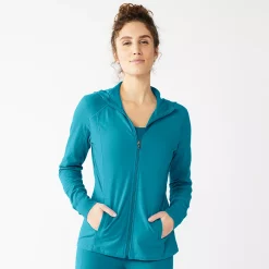 Women's Tek Gear® Essential Hooded Jacket -The Tek Style Shop 5232469 Spectacular Teal