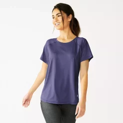 Women's Tek Gear® Core Crewneck Tee -The Tek Style Shop 5232488 Maxwell Purple