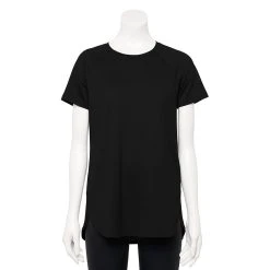Women's Tek Gear® High Slit Tunic Tee 32 Women's Tek Gear® High Slit Tunic Tee -The Tek Style Shop 5232496 Black