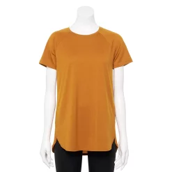 Women's Tek Gear® High Slit Tunic Tee 37 Women's Tek Gear® High Slit Tunic Tee -The Tek Style Shop 5232496 Brassy Gold